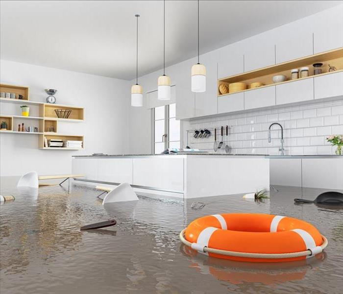 flood in kitchen