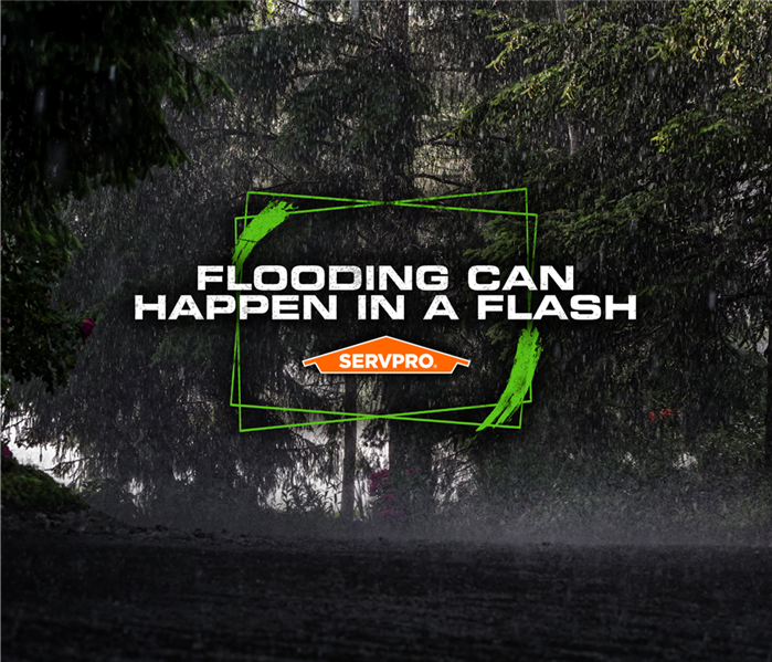 servpro poster  flooding can happen in a flash
